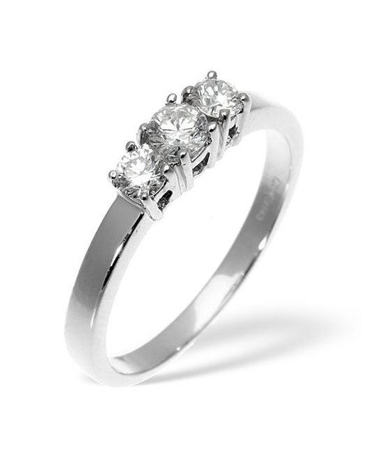 The Diamond Store White Ellie 3 Stone Lab Diamond Ring 0.50Ct G/Vs