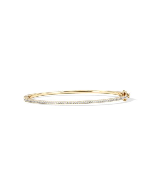 The Diamond Store Multicolor 0.50Ct Lab Diamond Half Pavé Bangle Bracelet