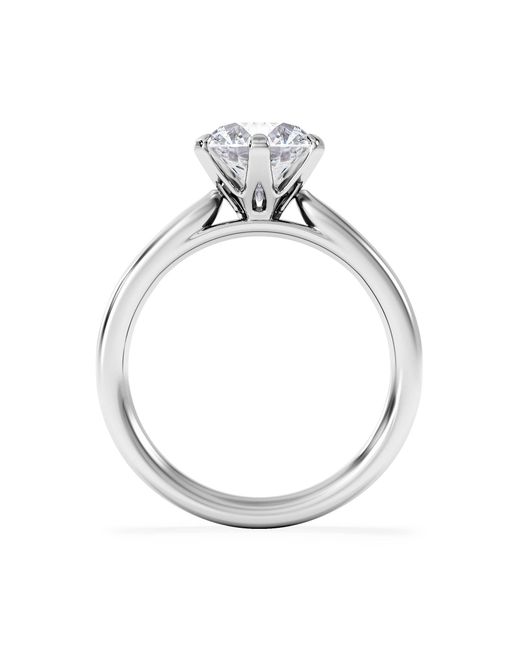 The Diamond Store White 2 Carat Diamond Engagement Ring Low Set Chloe Lab F/Vs1 18K