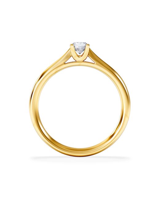 The Diamond Store White Certified Grace 18K Diamond Engagement Ring 0.25Ct