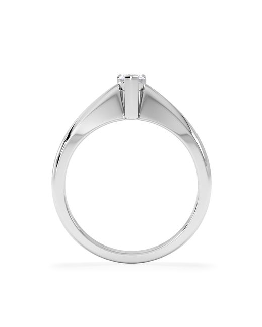 The Diamond Store White Naomi Pear Cut Lab Diamond Engagement Ring 0.33Ct H/Si