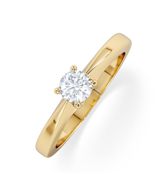 The Diamond Store Metallic Naomi Lab Diamond Engagement Ring 0.33Ct H/Si
