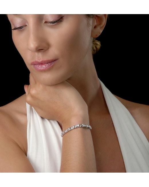 The Diamond Store White Diamond Kisses Bracelet With 0.05Ct Set
