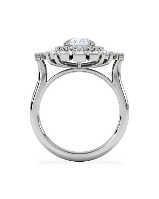 The Diamond Store Metallic The Radiance Lab Diamond Ring 3.35Ct H/Si Set