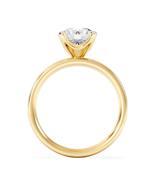 The Diamond Store Metallic Origin 2.00Ct Round Cut Lab Diamond Solitaire Engagement Ring