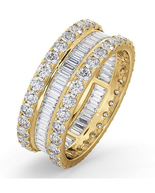 The Diamond Store Metallic Eternity Ring Katie 18K Diamond 3.00Ct G/Vs