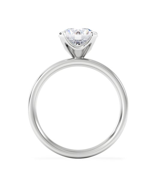 The Diamond Store White Origin 2.00Ct Round Cut Lab Diamond Solitaire Engagement Ring
