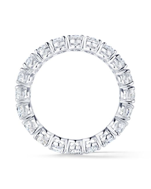 The Diamond Store White Luxe 4.00Ct Lab Diamond Chloe Eternity Ring With Igi Certified Oval-Cut Diamonds