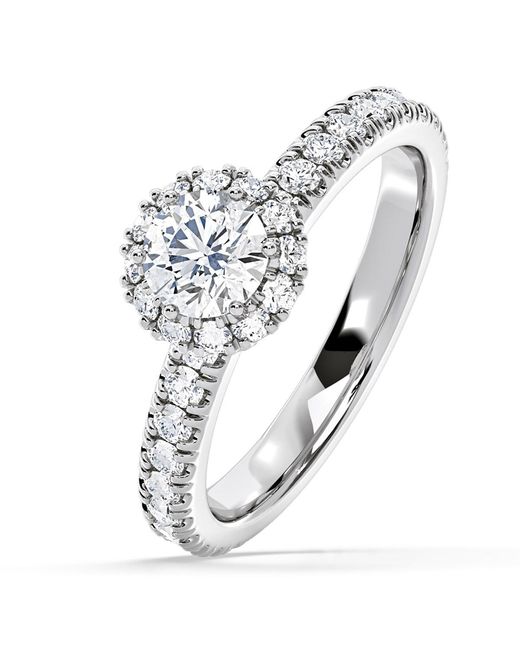The Diamond Store Metallic Alessandra Lab Diamond Engagement Ring 1.10Ct F/Vs1