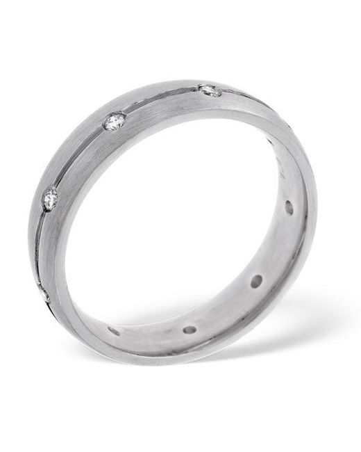 The Diamond Store Metallic 0.14Ct H/Si Diamond Dress Ring for men