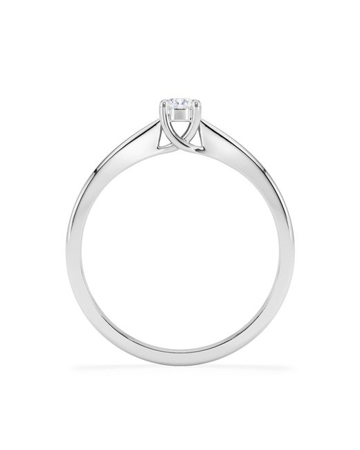 The Diamond Store White Naomi Lab Diamond Engagement Ring 0.15Ct H/Si