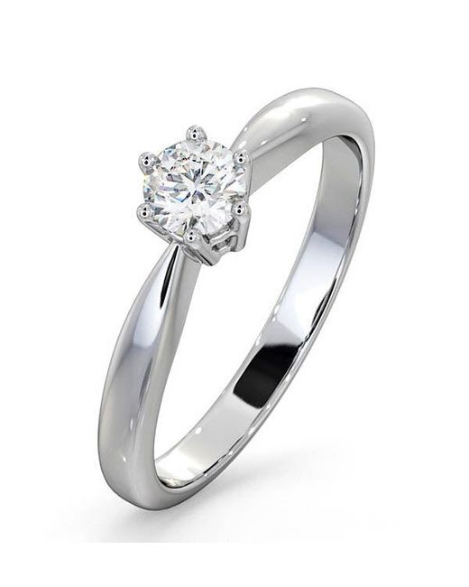 The Diamond Store Metallic Engagement Ring High Set Chloe 0.33Ct Lab Diamond H/Si
