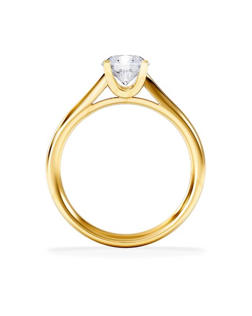 The Diamond Store Metallic 1 Carat Diamond Engagement Ring Grace Lab Fvs1 Igi Certified 18K