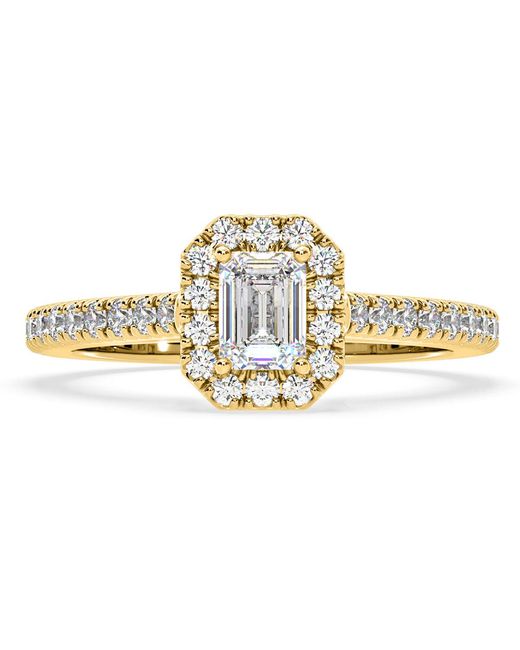 The Diamond Store Metallic Annabelle Gia Diamond Halo Engagement Ring