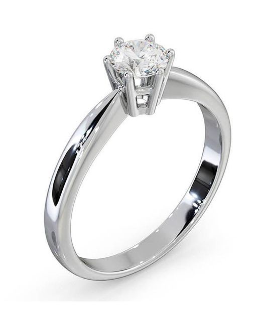 The Diamond Store Metallic Certified 0.50Ct Chloe High Engagement Ring G/Si1