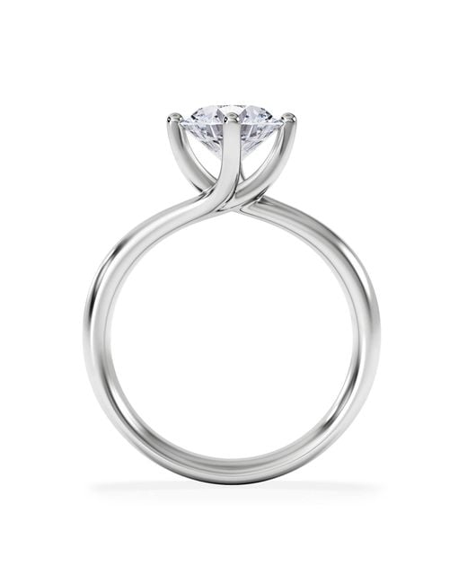 The Diamond Store White 1.50Ct Diamond Engagement Ring Lily Lab F/Vs1 18K