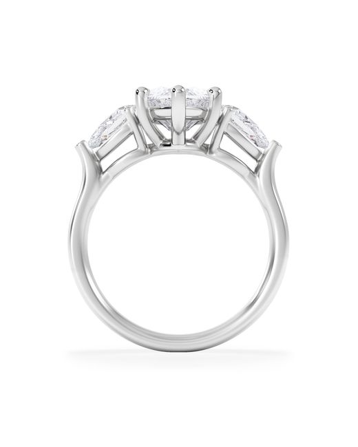 The Diamond Store White Adore 3.80Ct Marquise Cut Lab Diamond 3 Stone Engagement Ring