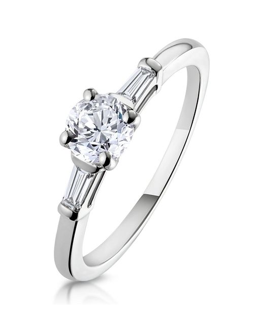 The Diamond Store Metallic Isadora Diamond Engagement Ring 18Kw 0.65Ct G/Si2