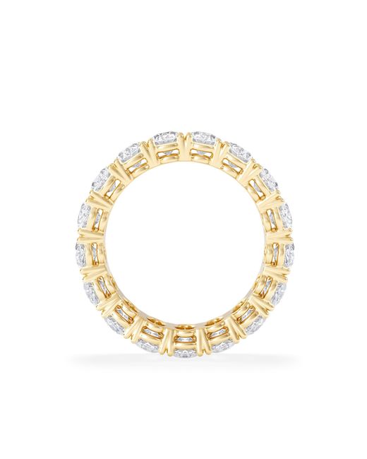 The Diamond Store Metallic Luxe 5.00Ct Lab Diamond Eternity Ring With Igi Certified Oval-Cut Diamonds