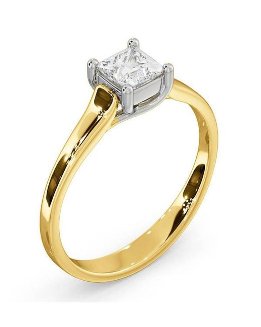 The Diamond Store Metallic Certified Lucy 18K Diamond Engagement Ring 0.50Ct-F-G/Vs