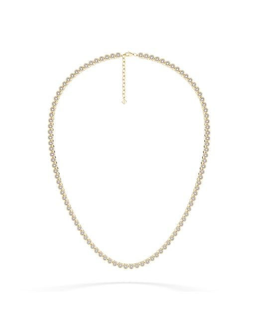 The Diamond Store Metallic 1.00Ct Lab Diamond Bezel Tennis Necklace