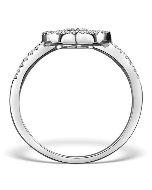 The Diamond Store Metallic Halo Engagement Ring Galileo With 0.80Ct Of Diamonds