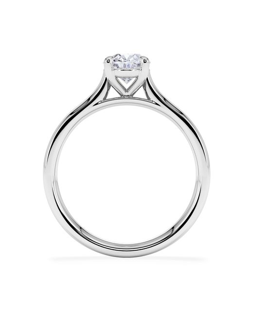 The Diamond Store White Amora Oval 1.00Ct Diamond Engagement Ring G/Vs1 Set