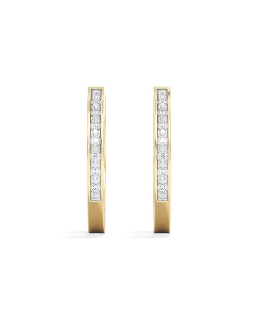 The Diamond Store White Lyra 0.16Ct Lab Diamond Hoop Earrings