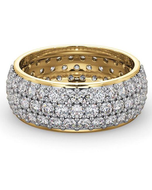 The Diamond Store Metallic Eternity Ring Sara 18K Diamond 3.00Ct H/Si