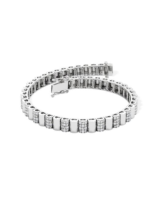 The Diamond Store Metallic Contour 0.55Ct Lab Diamond Bracelet