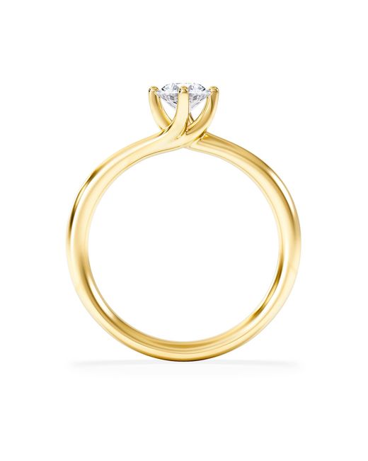 The Diamond Store Metallic Certified Lily 18K Diamond Engagement Ring 0.50Ct