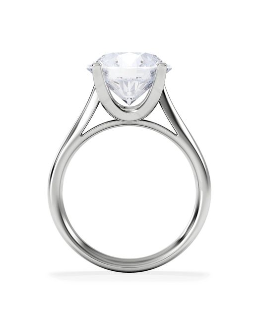 The Diamond Store White Grace 5.00Ct Lab Diamond Round Cut Engagement Ring