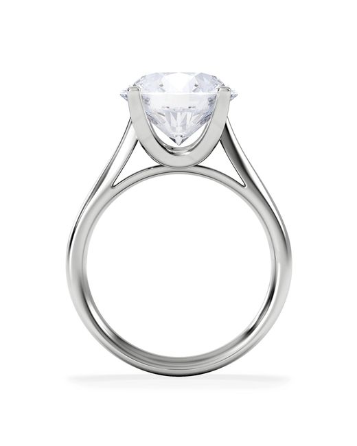 The Diamond Store White Grace 5.00Ct Lab Diamond Round Cut Engagement Ring