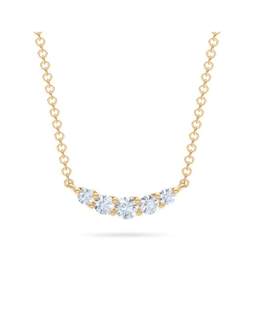 The Diamond Store Metallic Legacy 0.50Ct Round Cut Lab Diamond Necklace