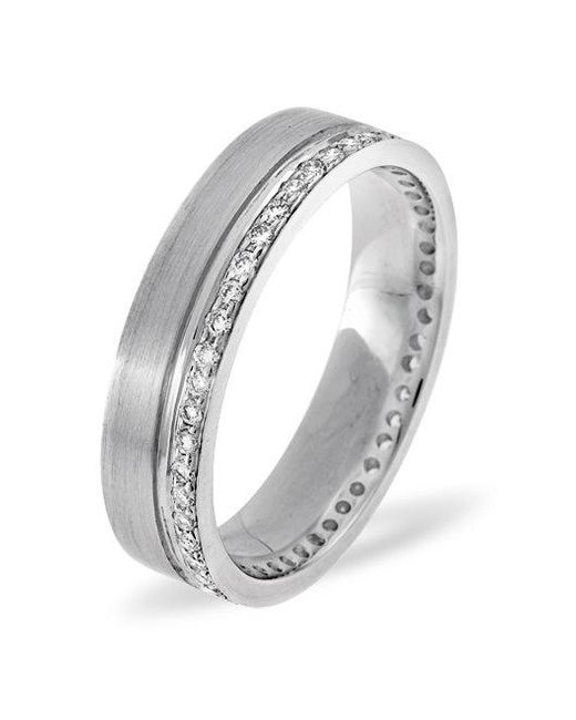 The Diamond Store Metallic 0.27Ct H/Si Diamond 18K Dress Ring for men