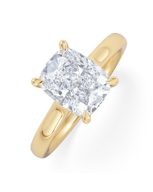 The Diamond Store Blue Amora 2.00Ct Elongated Cushion Cut Lab Diamond Solitaire Engagement Ring