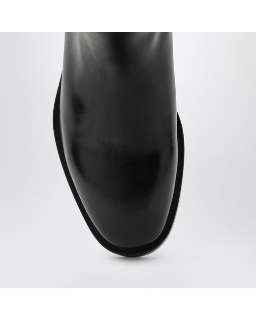 DURAZZI MILANO Black Burgundy Two Tone Boots