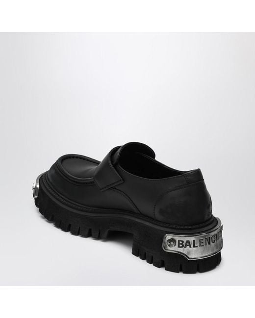 Mocassins Tracteurs Noirs En Cuir Balenciaga pour homme en coloris Black