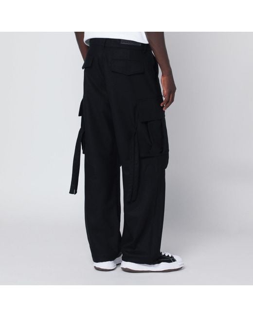 DARKPARK Blue Saint Wool Cargo Trousers for men
