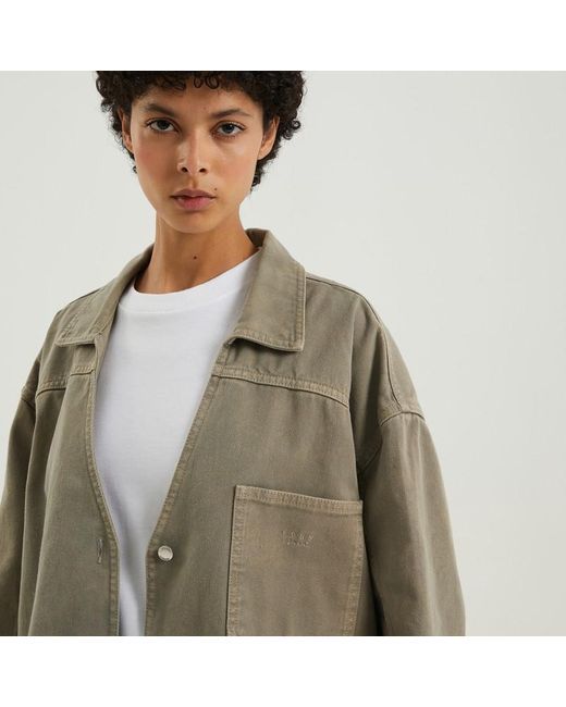 Camicia overshirt in denim chiaro di 1989 STUDIO in Green