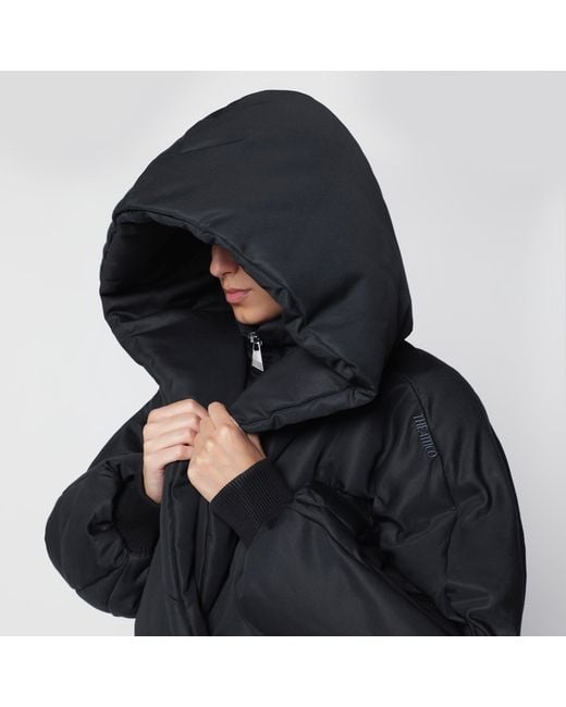 The Attico Black Quilted Cotton-Blend Puffer Jacket