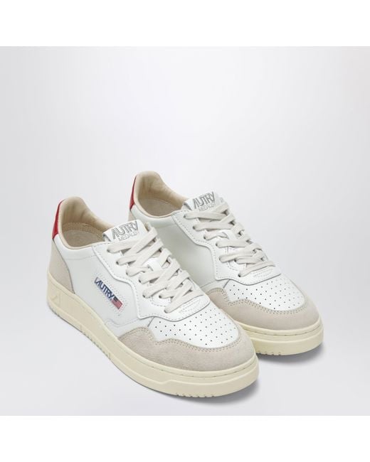 Autry White Medalist Low Sneakers