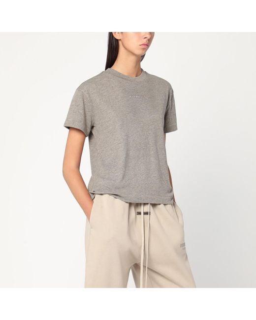 Fear Of God Gray Grey Cotton-blend T-shirt