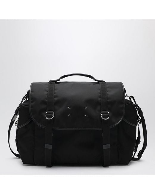 Maison Margiela Black High Tech Messenger Bag for men