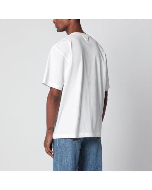 Bottega Veneta White Cotton T-Shirt for men