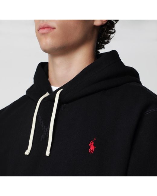 Polo Ralph Lauren Black Cotton Hoodie for men