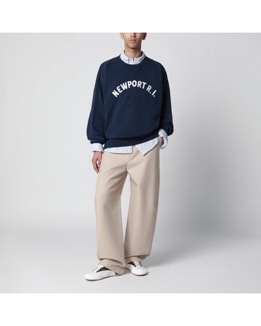 Polo Ralph Lauren Blue Sweatshirt With Embroidery Vintage-Fit for men