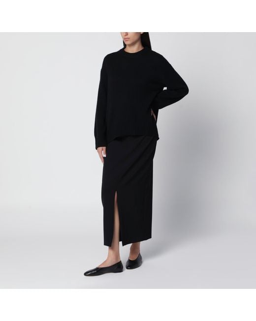 Lisa Yang Black Noor Crew-Neck Cashmere Sweater