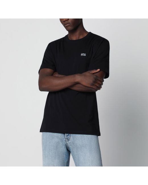 Loewe Black Cotton T-Shirt With Anagram Logo for men