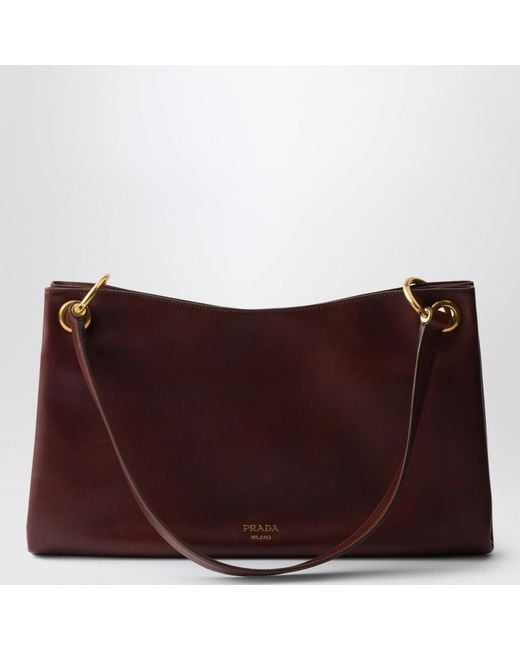 Prada Purple Etude Large Shoulder Bag